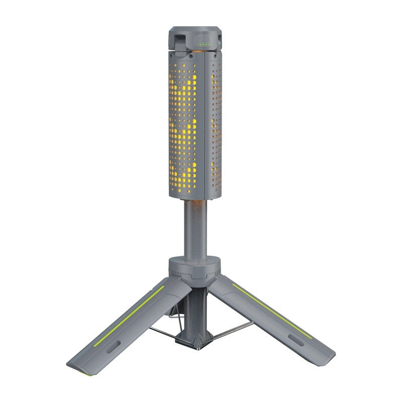 Wiederaufladbare Campinglampe Mit Dreiflügeliger Halterung - Hobbyfy