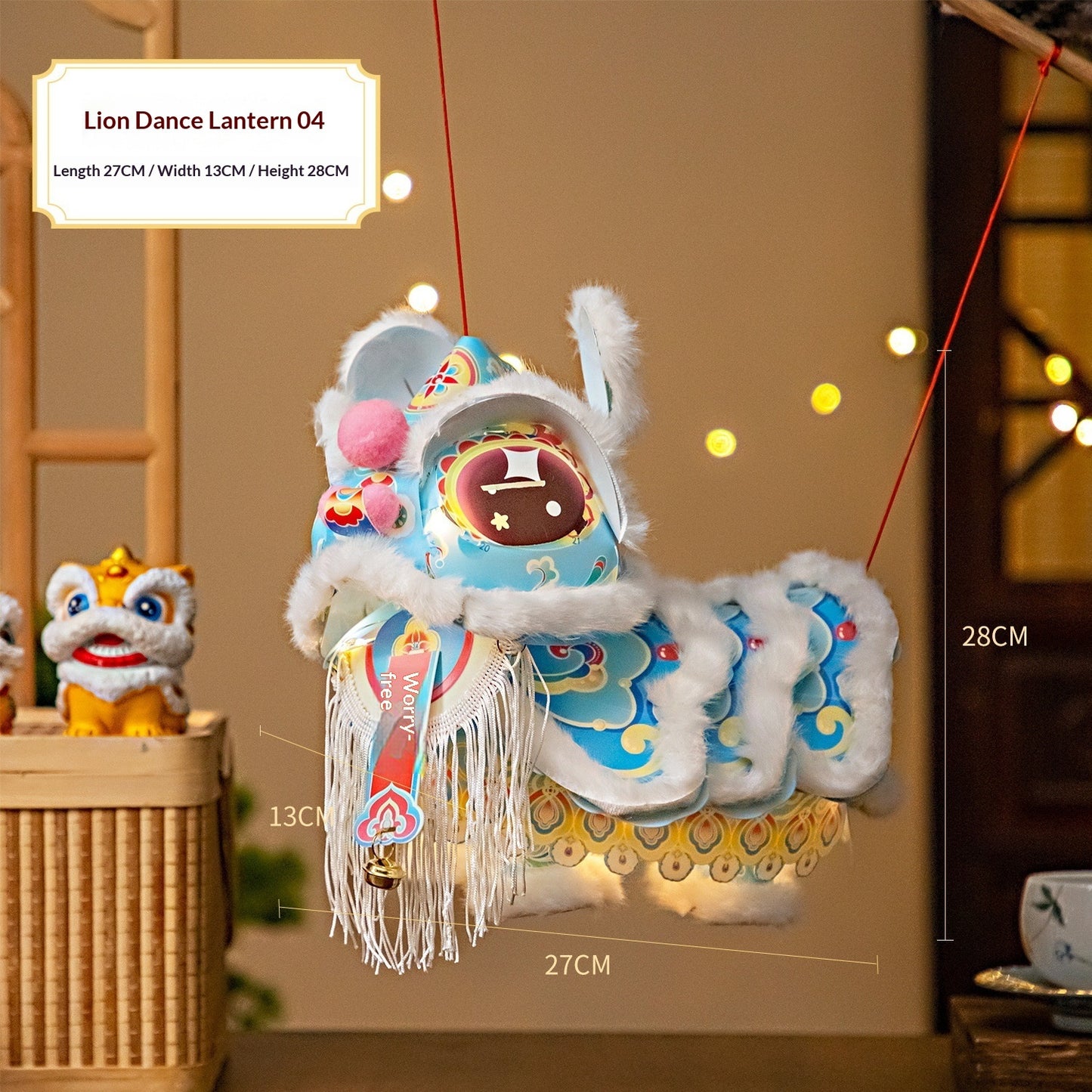 DIY Neujahrs Trend Löwentanz Laternen Bastelset Handgefertigte Kunstwerke