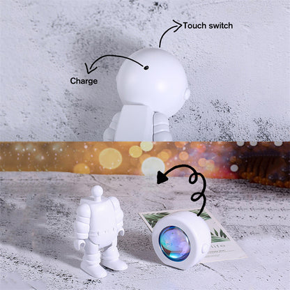 Lumina Aufladbare Astronauten Regenbogen Lampe - Hobbyfy