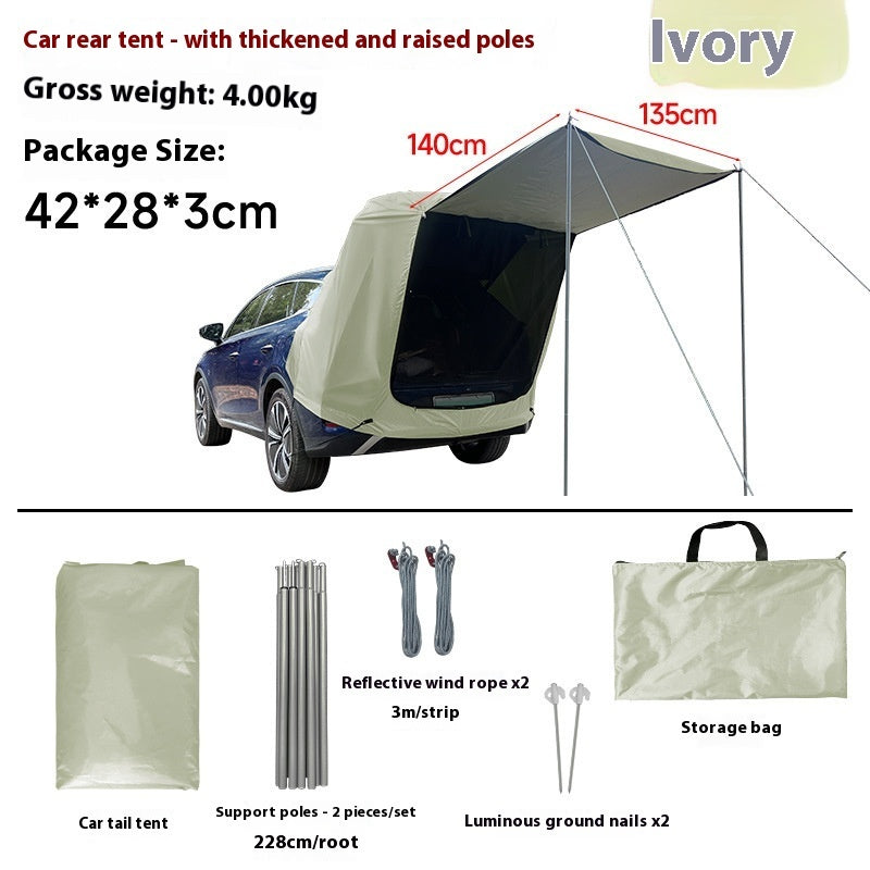 Dachzelt Rückenzelt Für Auto Camper Sonnenschutz Regenfest - Hobbyfy