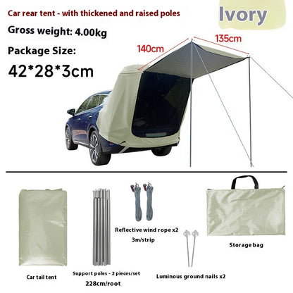 Dachzelt Rückenzelt Für Auto Camper Sonnenschutz Regenfest - Hobbyfy