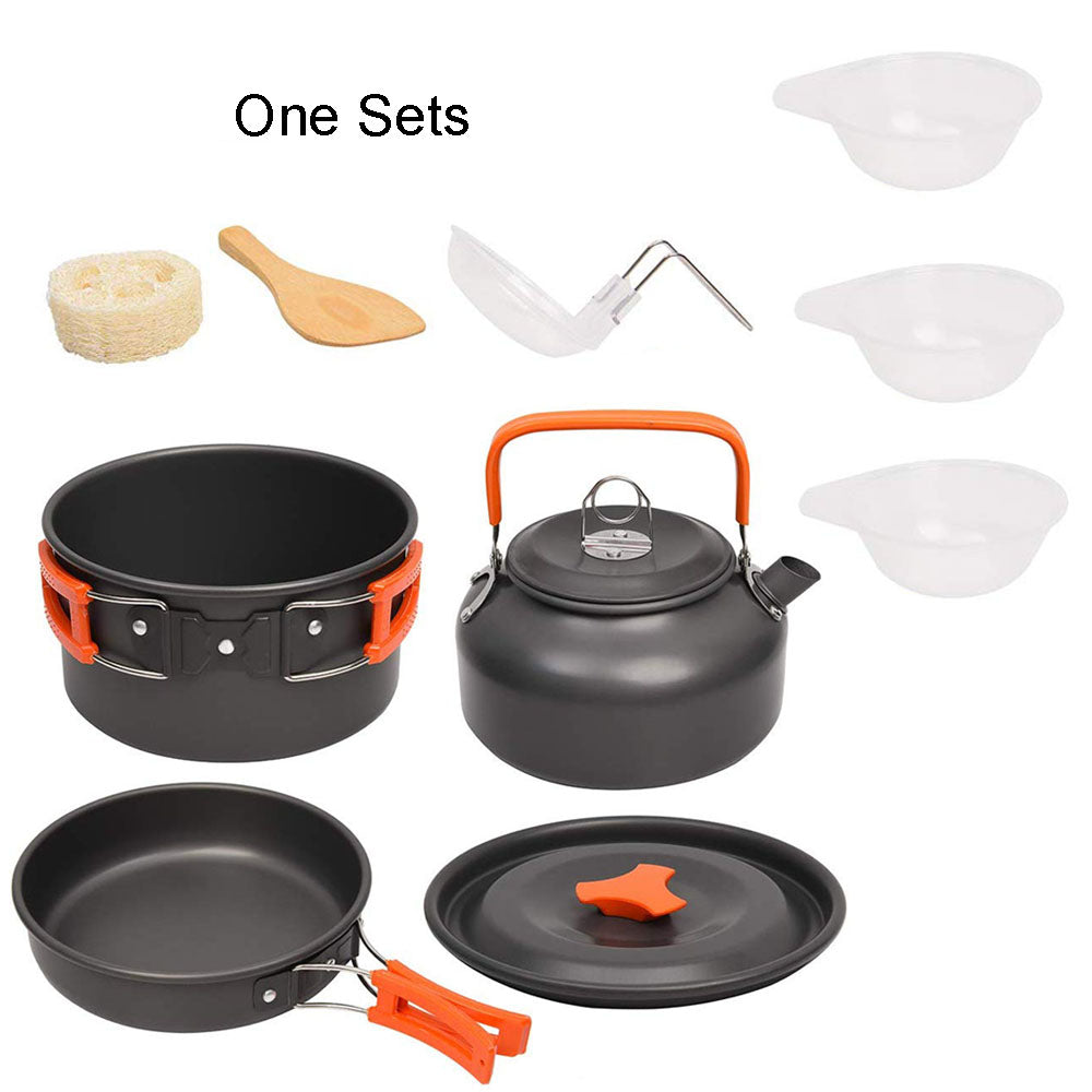 Faltbares Picknick Geschirr Aluminium Set Für 2-3 Personen - Hobbyfy