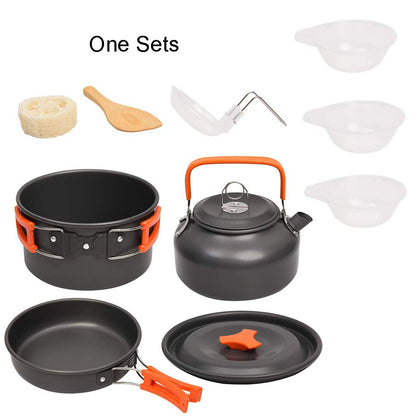 Faltbares Picknick Geschirr Aluminium Set Für 2-3 Personen - Hobbyfy