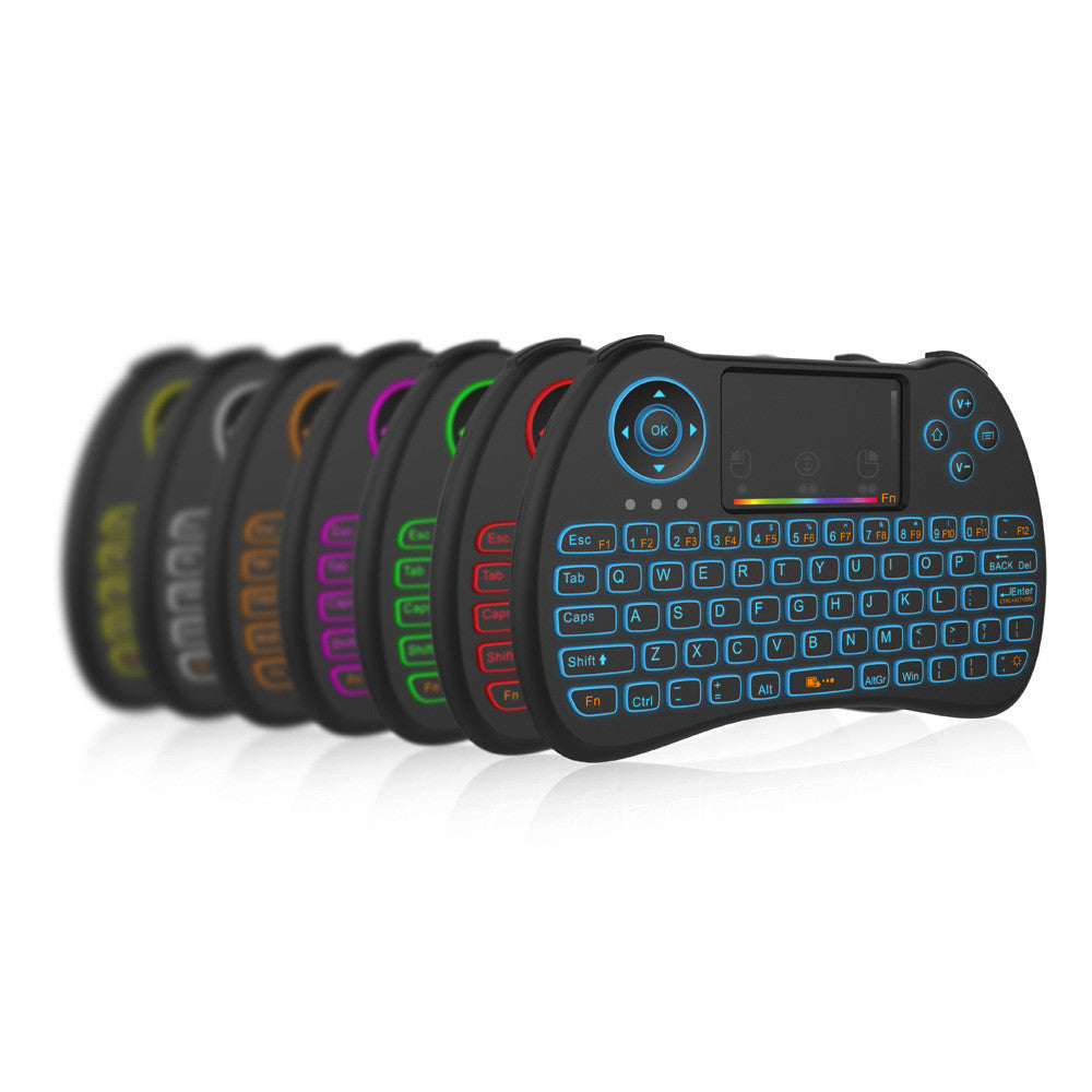 Kabellose Tastatur Mit Beleuchtung & Farbige Touch Fernbedienung - Hobbyfy