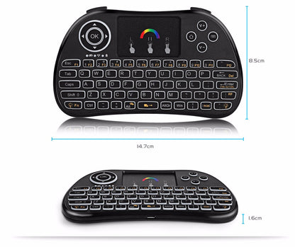 Kabellose Tastatur Mit Beleuchtung & Farbige Touch Fernbedienung - Hobbyfy