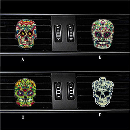LuxAroma Autoduftspender Aus Acryl Mit Schädel Design Kompakt - Hobbyfy