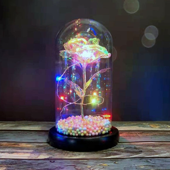Ewige Rose In Glasflasche Mit Glaskuppel Hochzeitsdeko - Hobbyfy