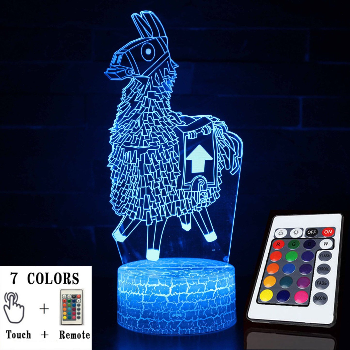 AcrylGlow 3D LED Nachtlicht Gaming Lampe Mit 7 Farben Stimmungslicht - Hobbyfy