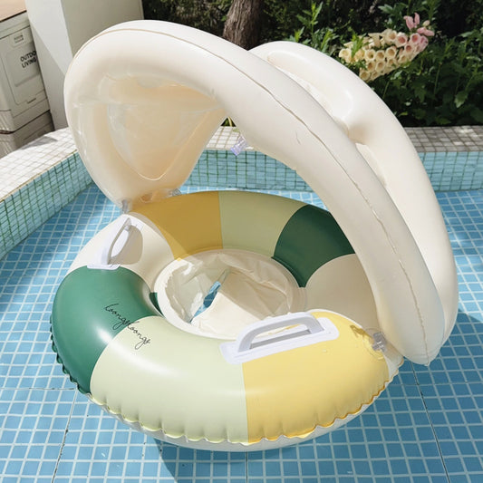 Swimming Ring Boat Sun Shade Pedestal Ring Striped Water Equipment - Hobbyfy