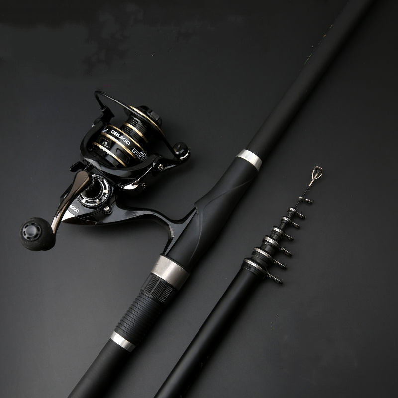 Carbon Angelrute 7Teilige Leichte Präzise Küsten Und Felsenangeln Für Große Fische - Hobbyfy