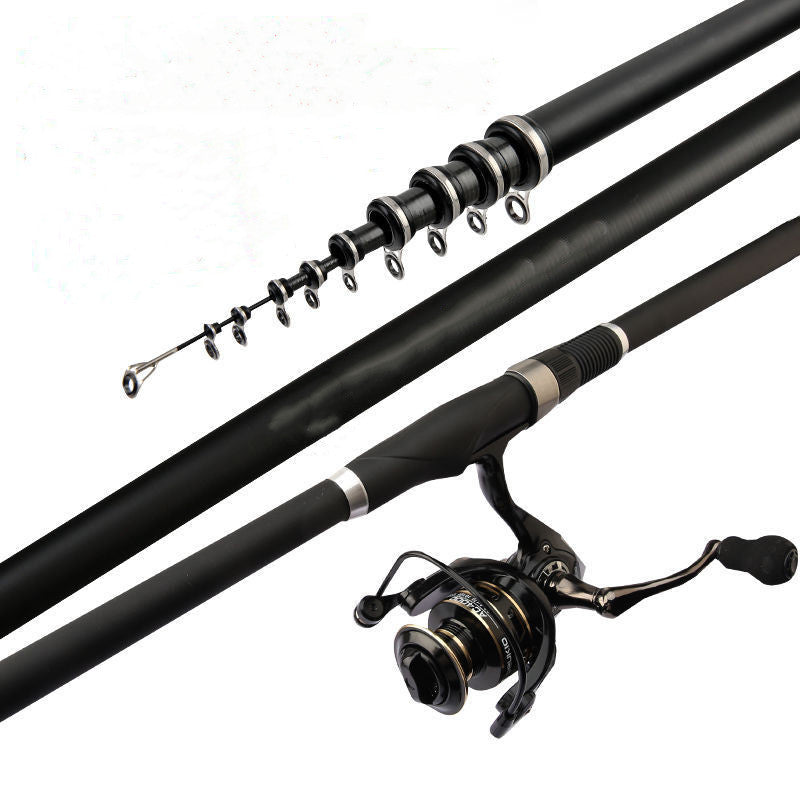 Carbon Angelrute 7Teilige Leichte Präzise Küsten Und Felsenangeln Für Große Fische - Hobbyfy