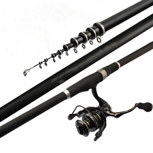 Carbon Angelrute 7Teilige Leichte Präzise Küsten Und Felsenangeln Für Große Fische - Hobbyfy