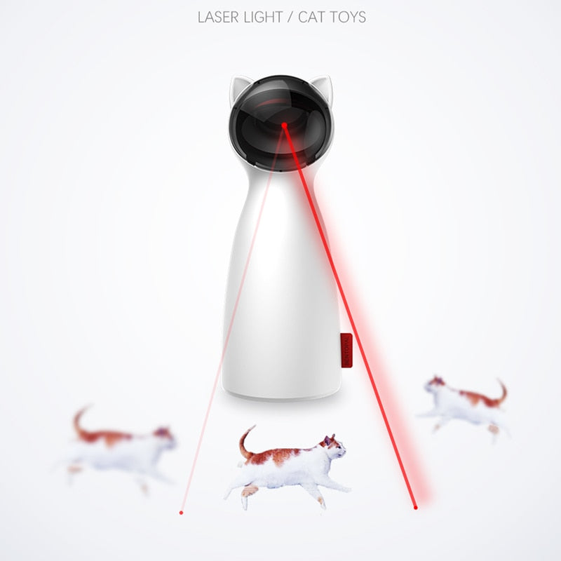 Automatischer Katzen Teaser Mit 5 Einstellbaren Umlaufbereichen Handheld Modus - Hobbyfy