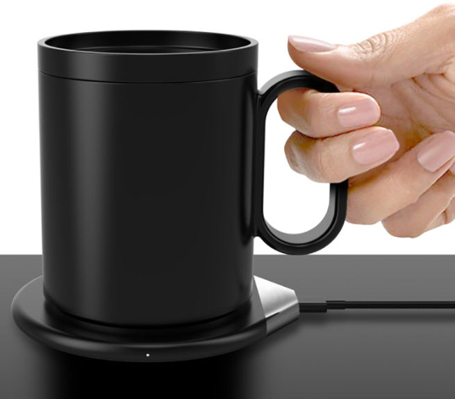 Becherwärmer Mit Keramikbecher Und Kabellosem Laden Für 350 ml - Hobbyfy