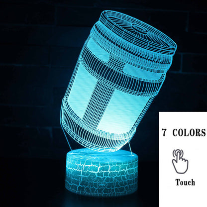 AcrylGlow 3D LED Nachtlicht Gaming Lampe Mit 7 Farben Stimmungslicht - Hobbyfy