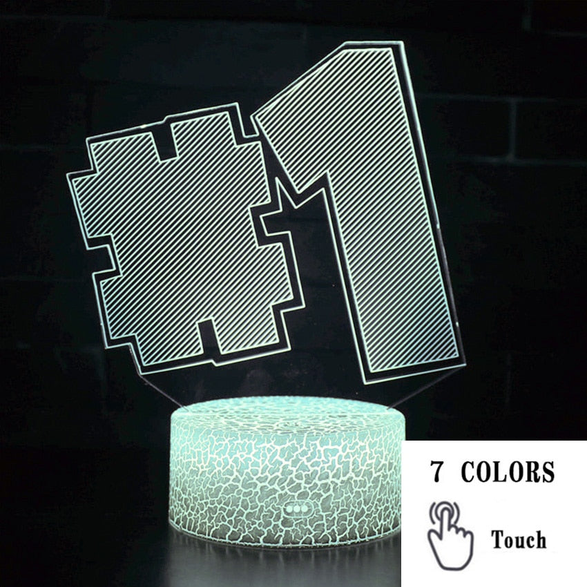 AcrylGlow 3D LED Nachtlicht Gaming Lampe Mit 7 Farben Stimmungslicht - Hobbyfy