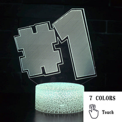 AcrylGlow 3D LED Nachtlicht Gaming Lampe Mit 7 Farben Stimmungslicht - Hobbyfy