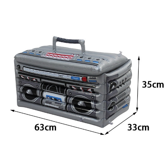Aufblasbare Radiokühlbox Pool Float Mit Lautsprechern Und Deckel Für Getränke Und Eis - Hobbyfy