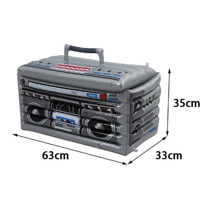 Aufblasbare Radiokühlbox Pool Float Mit Lautsprechern Und Deckel Für Getränke Und Eis - Hobbyfy