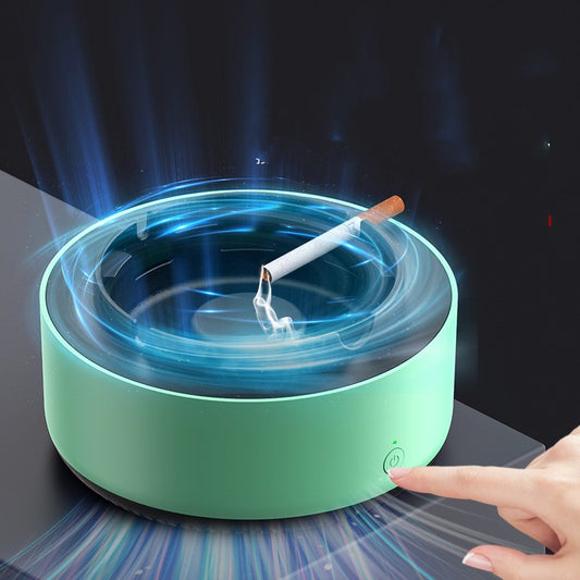 LuftPur Intelligenter All In One Aschenbecher Luftreiniger Grau - Hobbyfy
