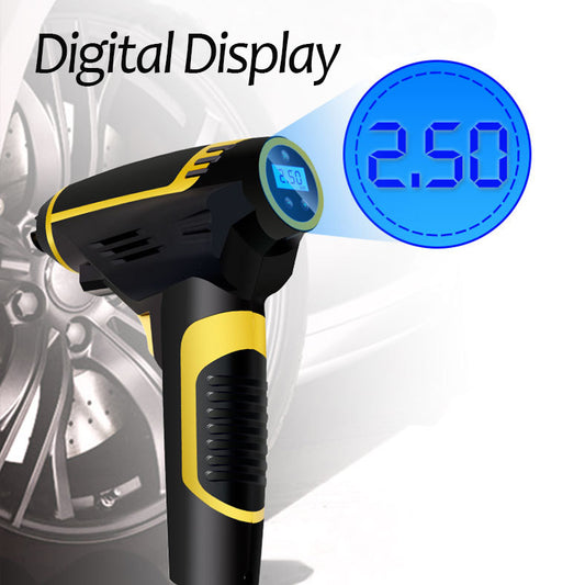 Automatischer Tragbarer LED Auto Druckstopp Luftkompressor - Hobbyfy