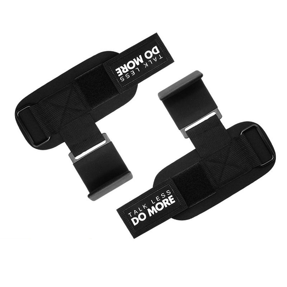Gewichtheben Haken Grips Mit Gepolsterten Handgelenkbandagen - Hobbyfy