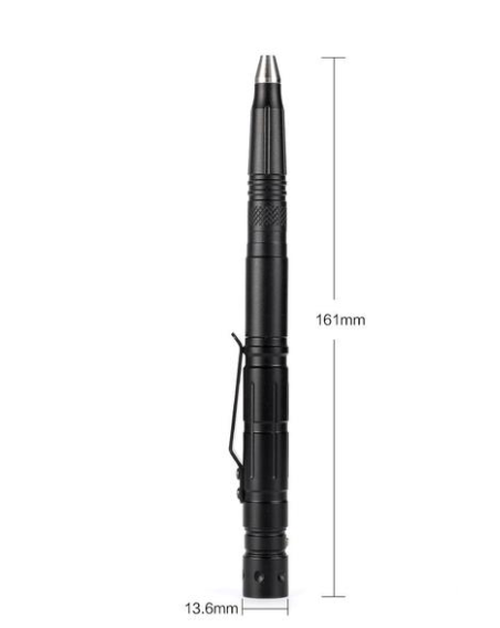 AluTech Taktischer Multifunktionsstift Mit LED Beleuchtung - Hobbyfy