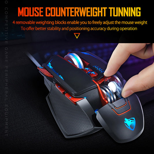 Ergonomische Gaming-Maus Mit 2500 DPI Und 7 Tasten
