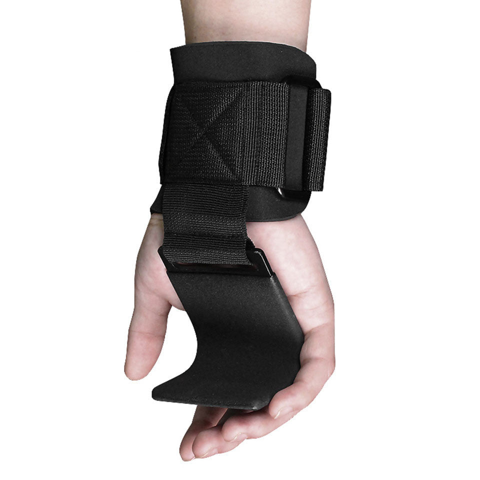 Gewichtheben Haken Grips Mit Gepolsterten Handgelenkbandagen - Hobbyfy