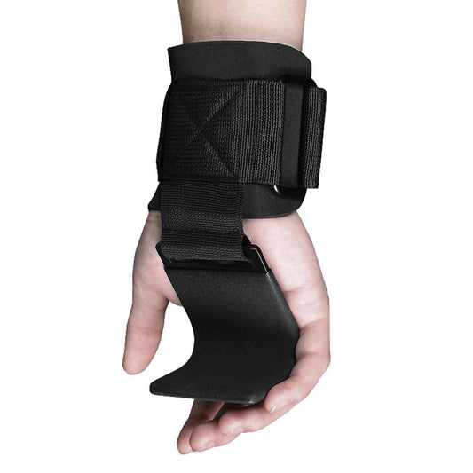 Gewichtheben Haken Grips Mit Gepolsterten Handgelenkbandagen - Hobbyfy