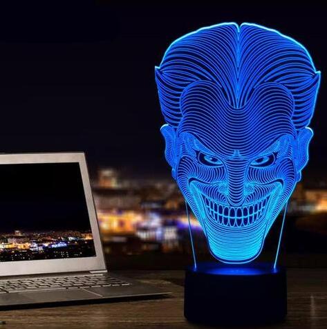 USB Color 3D LED-Lampe Mit Touch Und Fernbedienung Kompakt Mehrfarbig - Hobbyfy