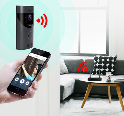 Home Alarm Kabellose Smart WiFi Video Türklingel Mit Zwei Akkus - Hobbyfy