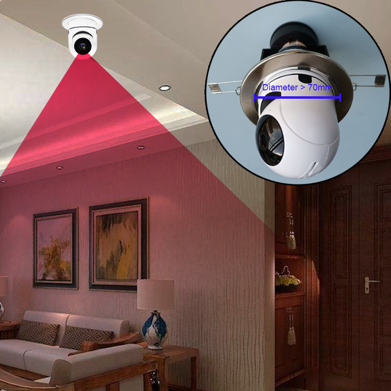 Diskrete Bulb Glühbirnenkamera Mit Yilot App Und WLAN 1080P HD Video-Weiß - Hobbyfy