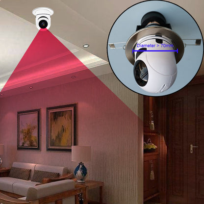 Diskrete Bulb Glühbirnenkamera Mit Yilot App Und WLAN 1080P HD Video-Weiß - Hobbyfy