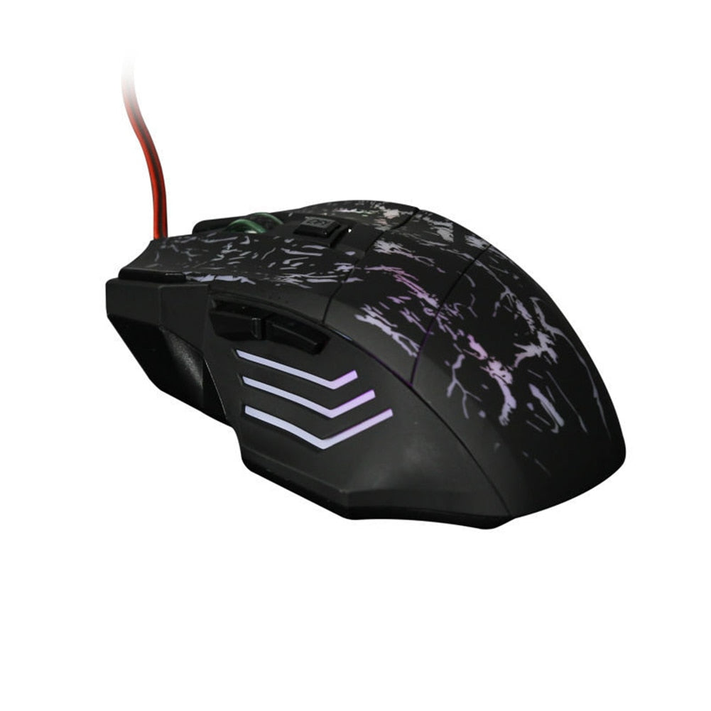 NebulaTech Transparente Gaming Maus Mit Leuchtender Akzentfunktion - Hobbyfy