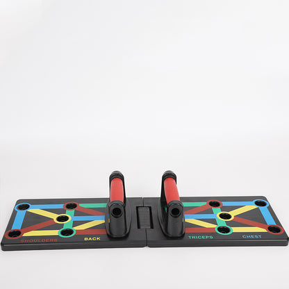 Multifunktionales Farbcodiertes Push-Up-Board für Home Gym
