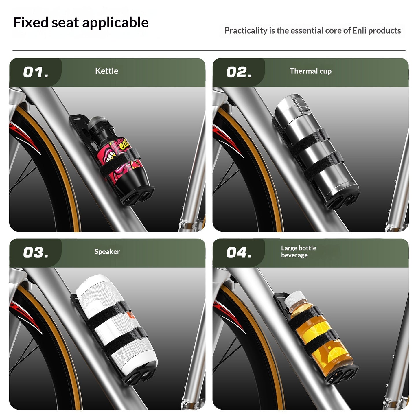 RoadMountain FrameFork Waterproof Bag Schwarz 5 Liter Kapazität