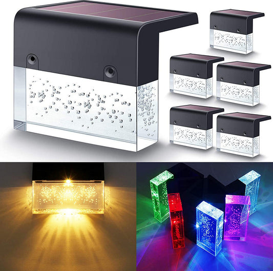 Lumina Solar Amber RGB LED Wasserdicht Außen Licht Für Treppen Zaun - Hobbyfy