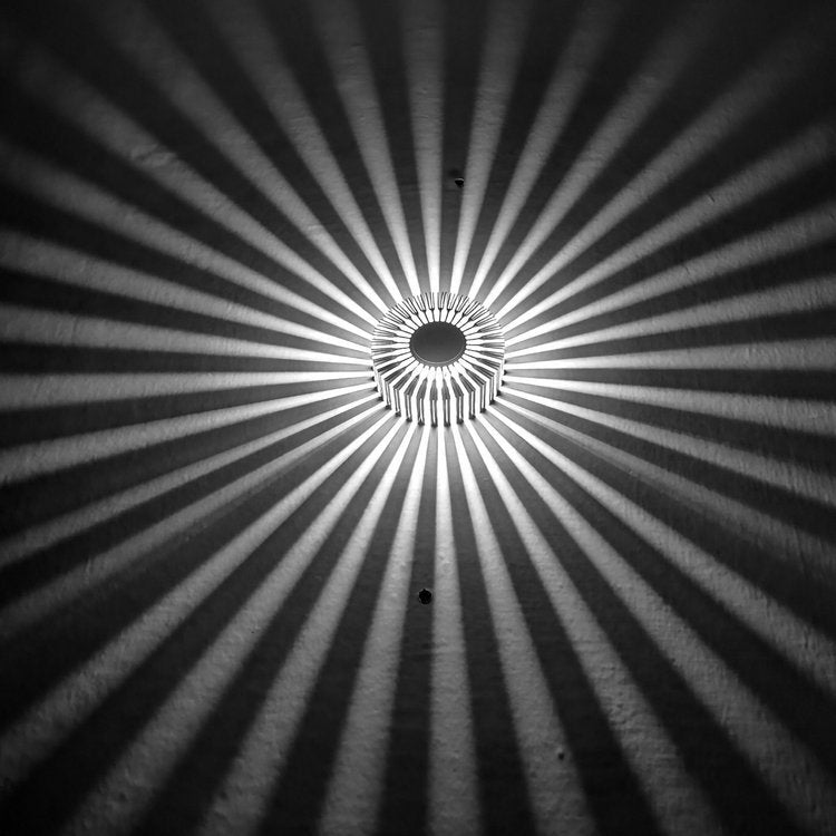 Kreative Wandlampe Aluminium Sonnenblumen Hintergrund Flur - Hobbyfy