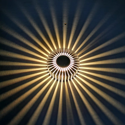 Kreative Wandlampe Aluminium Sonnenblumen Hintergrund Flur - Hobbyfy