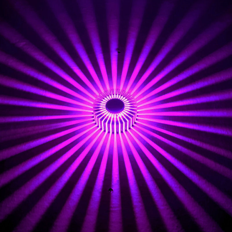 Kreative Wandlampe Aluminium Sonnenblumen Hintergrund Flur - Hobbyfy
