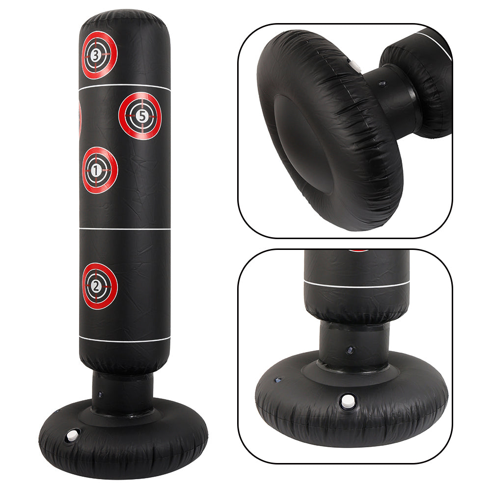 Aufblasbare Boxsäule 1,6 m PVC Standgerät Für Solo Training - Hobbyfy