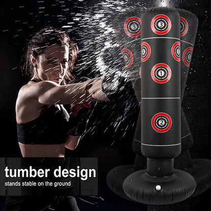 Aufblasbare Boxsäule 1,6 m PVC Standgerät Für Solo Training - Hobbyfy