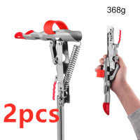 Edelstahl Rutenhalter Automatik Klappbar 3 Stufen - Hobbyfy