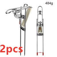 Edelstahl Rutenhalter Automatik Klappbar 3 Stufen - Hobbyfy