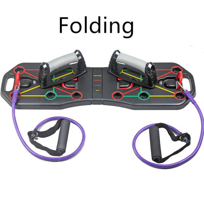 Faltbares Push Up Board Mit Zugseil Achtkantiges Training Gerät - Hobbyfy