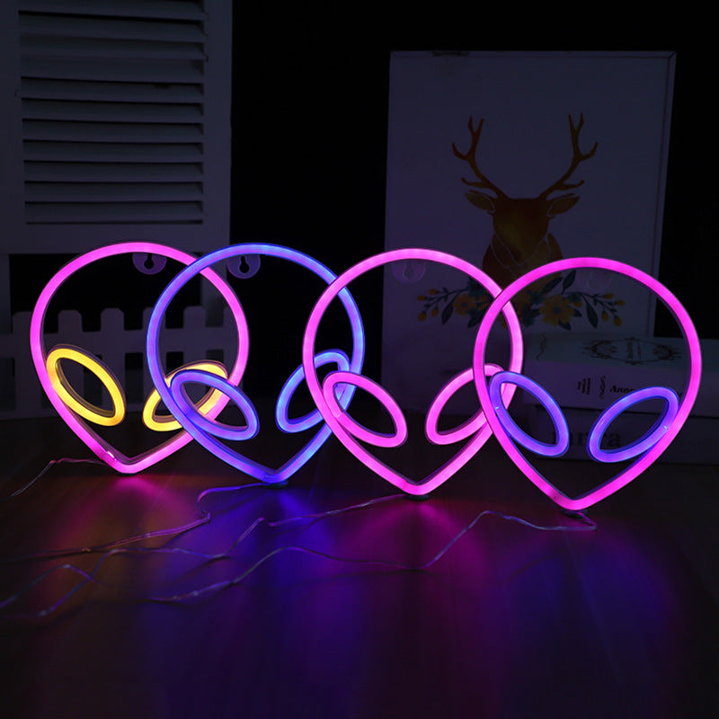 Neon Wandlampe LED Design Dekoration Für Schlafzimmer - Hobbyfy