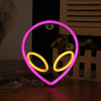 Neon Wandlampe LED Design Dekoration Für Schlafzimmer - Hobbyfy