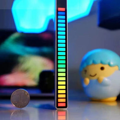 Musikgesteuerte Rhythmuslampe Mit Mikrofon 32 LEDs Farbmodi - Hobbyfy