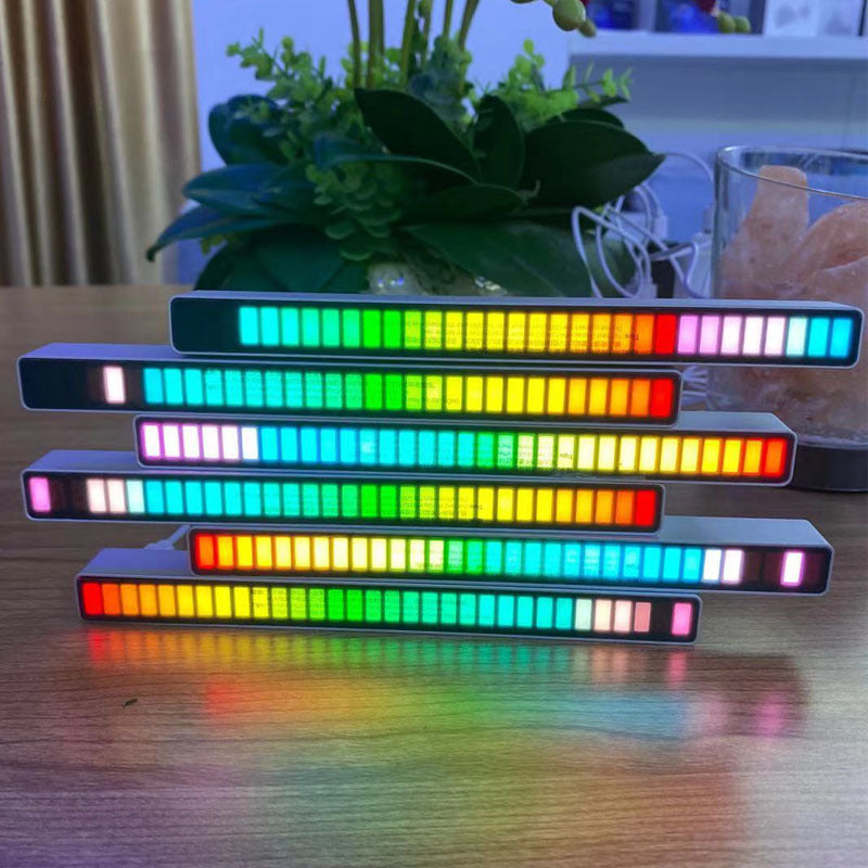 Musikgesteuerte Rhythmuslampe Mit Mikrofon 32 LEDs Farbmodi - Hobbyfy
